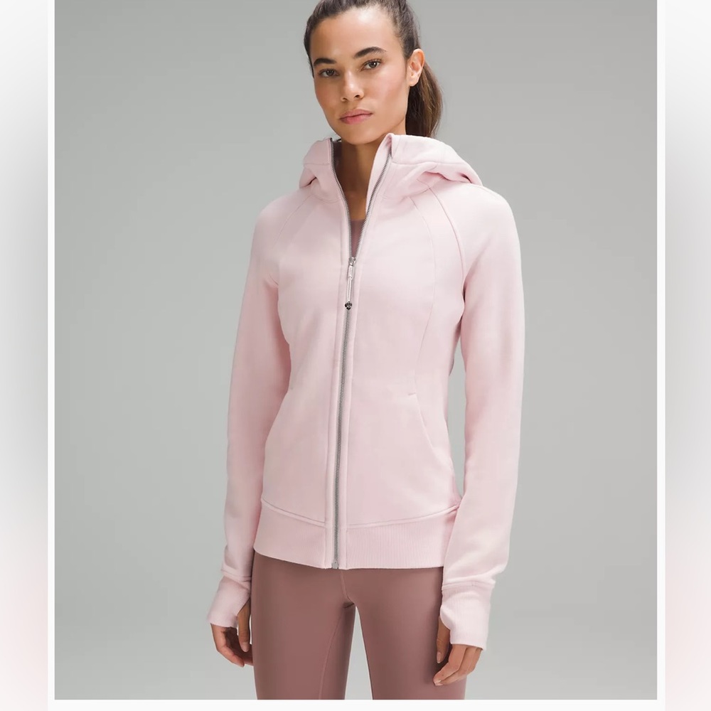 Lululemon full zip scuba hoodie in pink